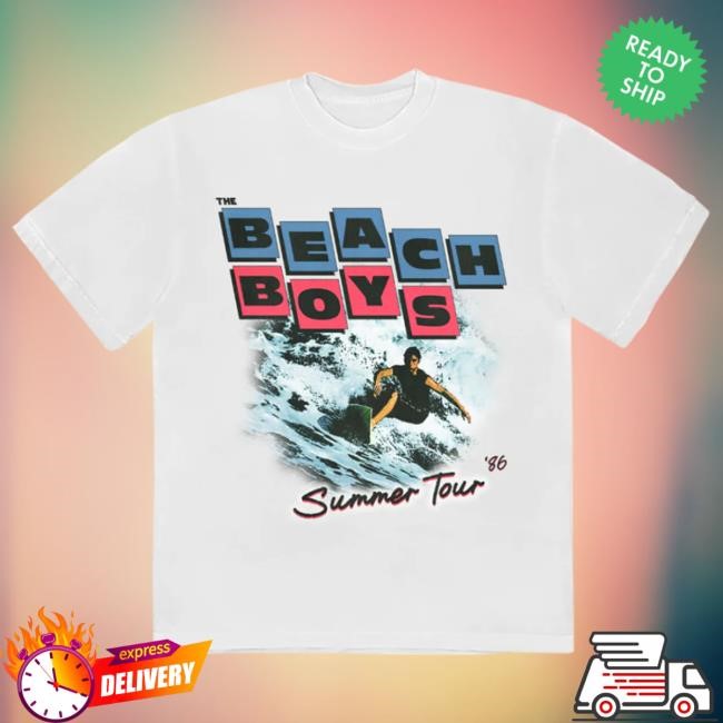 Summer Tour '86 White T Shirt - The Beach Boys Official Store