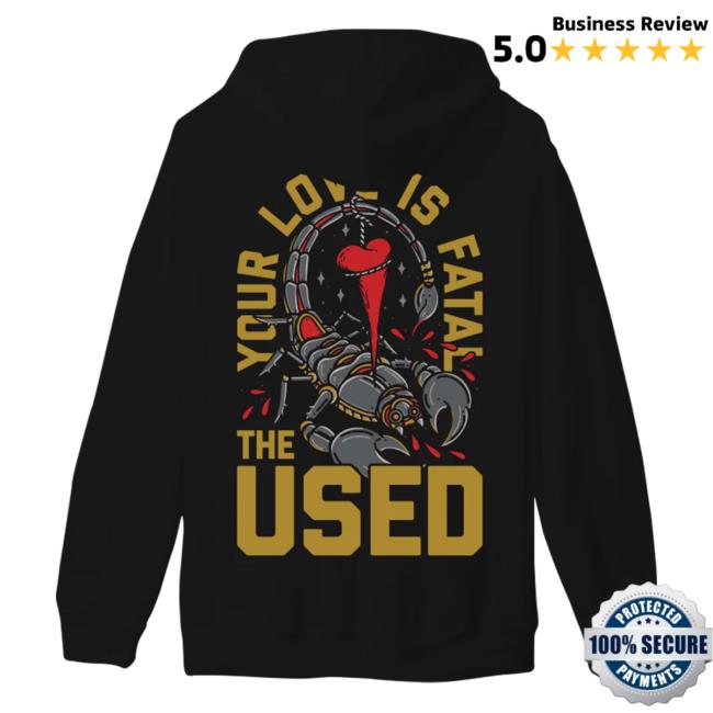 The Used Band Merch Shop Scorpion Zip Hoodie The Used Band Merch Shop Scorpion Zip Hoodie