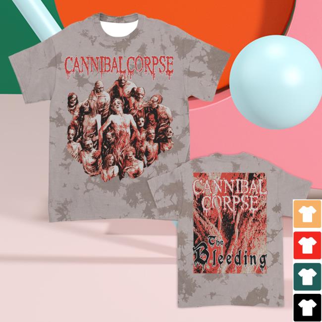 Official Cannibal Corpse Merch The Bleeding Attractive Shirt (Coyote Dye)