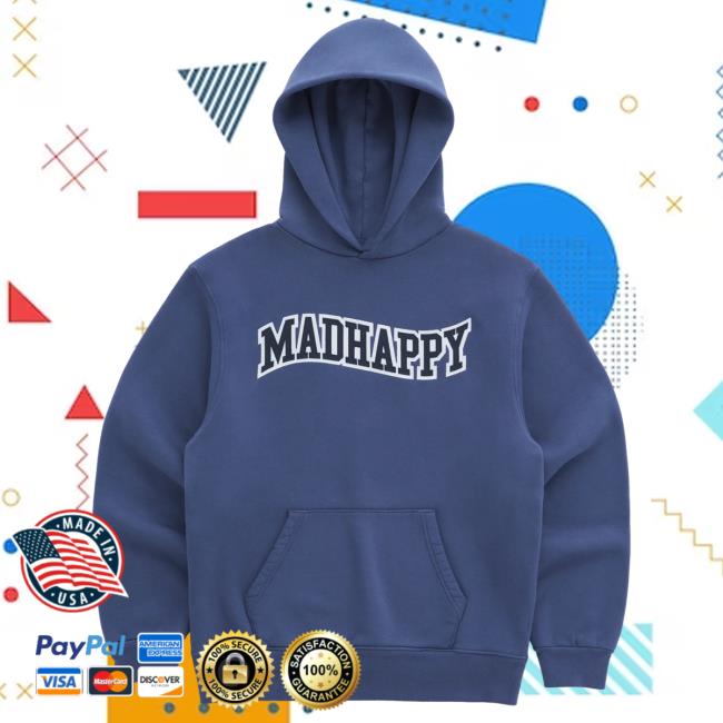 Official Madhappy Merch Store Madhappy Appliqué Wave Crew neck Sweatshirt Mad Happy Apparel Clothing Shop