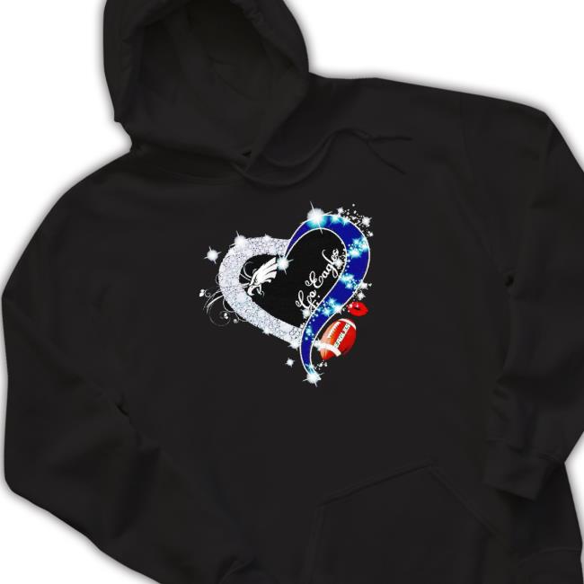 Diamond Heart Go Eagles T-shirt Diamond Heart Go Eagles Shirt