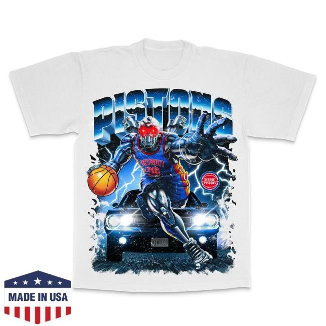 Official Kiwiclo Merch Store Pistons Horsepower T Shirt White