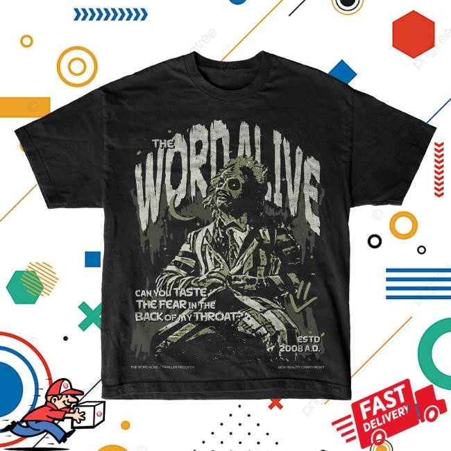 Official The Word Alive Taste The Fear - Black T Shirt
