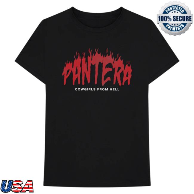 Official Pantera Merch Store Shop Pantera Cowgirls From Hell Women's Shirt