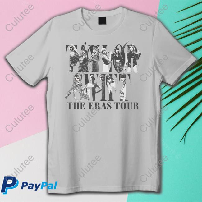 Taylor Swift Merch Store Taylor Swift The Eras Tour Gray Tee Shirt