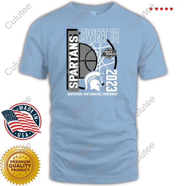 Michigan State Spartans Sweet 16 2023 Ncaa Division I Men't Basketball Championship T Shirt