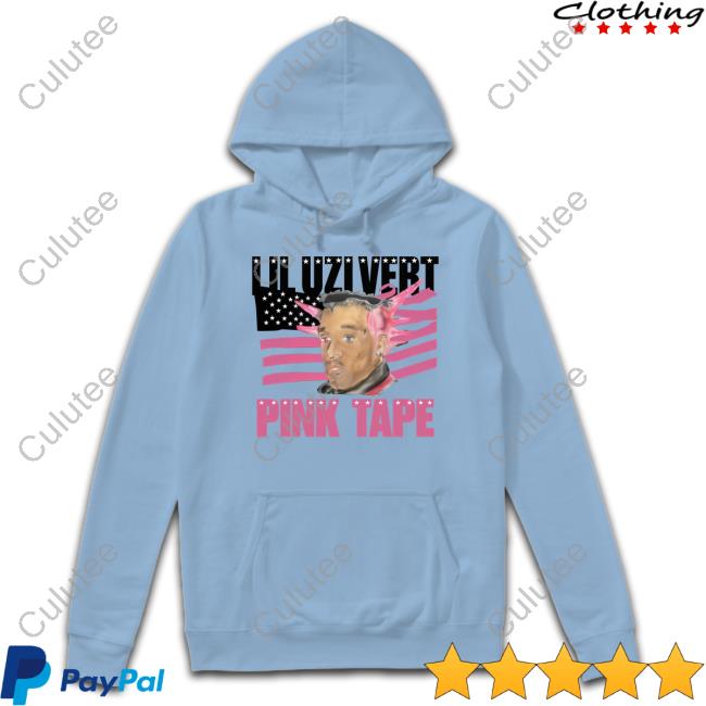 Official Lil Uzi Pink Tape Black Portrait T Shirts