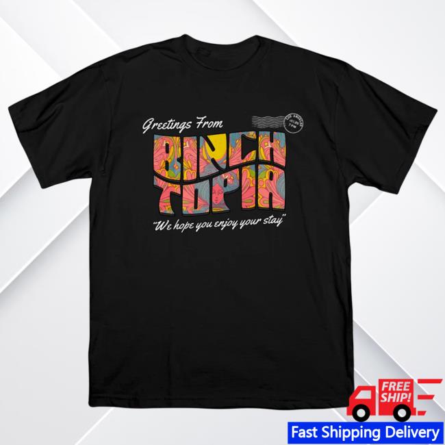 Binchtopia: Postcard Crew Neck Sweatshirt