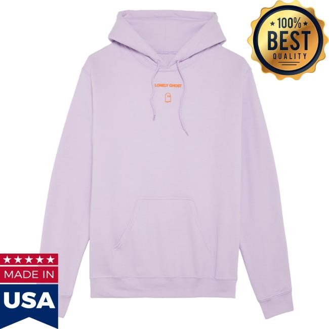 Lonely Ghost Merch Store Lonely Ghost Text Me When You Get Home Hooded Sweatshirt Lavender and Orange