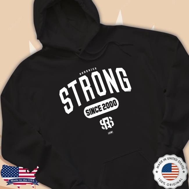 Official Shop Aew All Elite Wrestling Roderick Strong Since 2000 Tee Shirt