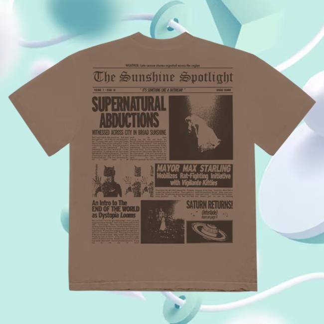 Official Ariana Grande Merch Store Shop Ariana Grande Brighter Days Newspaper Hot Shirt ArianaGrande