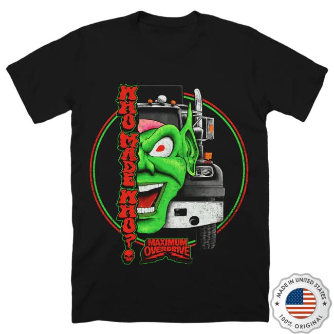 Official Cavity Colors Maximum Overdrive: Who Made Who? - Shirt New