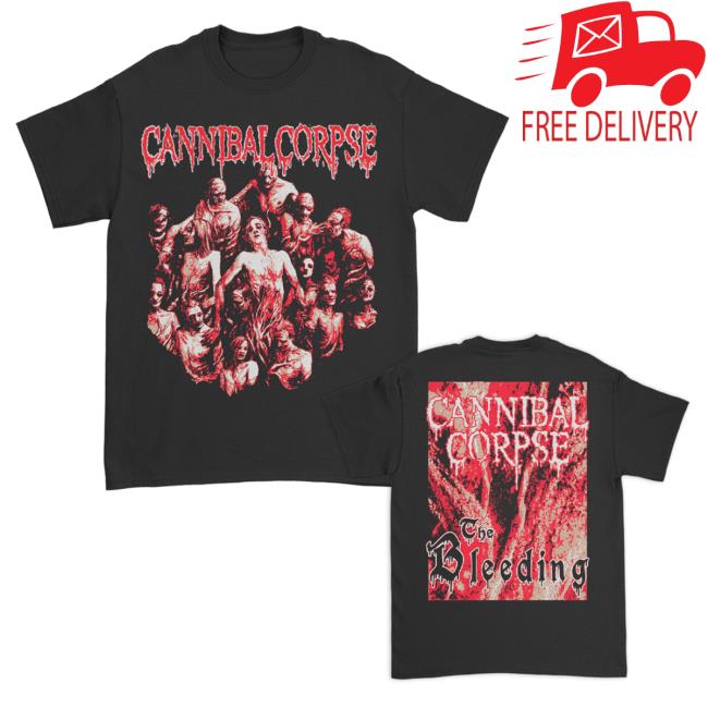 Official Cannibal Corpse Merch The Bleeding T-Shirt (Black)