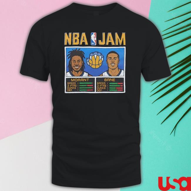 Nba Jam Grizzlies Morant And Bane Long Sleeve Shirt