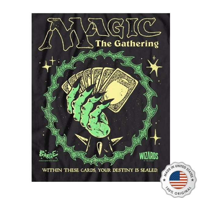 Wizard of Barge I Hold the Cards New T-Shirt Magic the Gathering