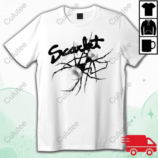 Scarlet Launch Pop Up White Tee
