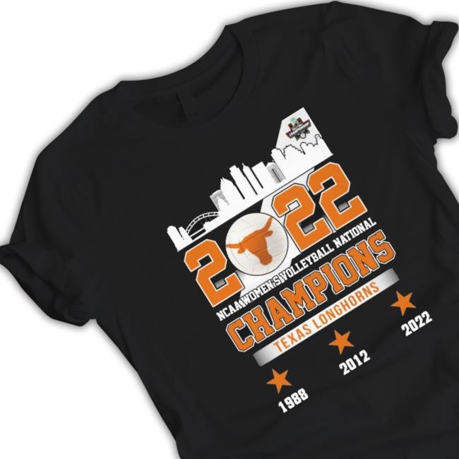 2022 Ncaa Women’S Volleyball National Champions Texas Longhorn Skyline Sweatshirt