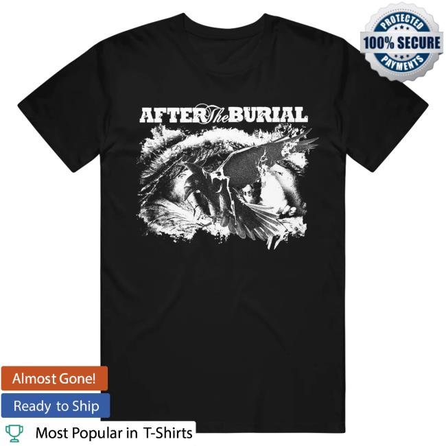 Official After The Burial Merch Raven Eye Black Hooded Sweatshirt