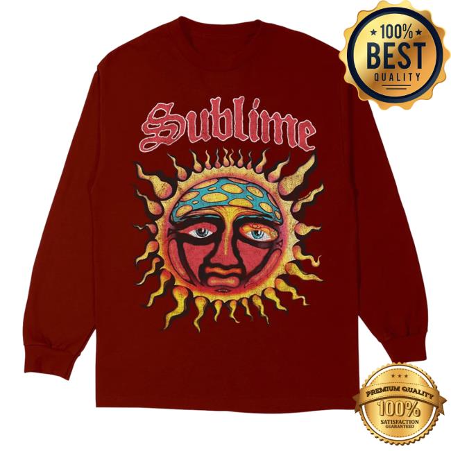 Sublime Merch Maroon Sublime Sun Shirt