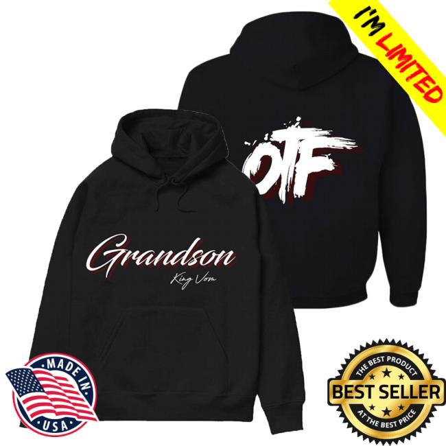 Official Merch Bar Store King Von Grandson Black Otf Hoodies MerchBar KingVon Apparel Clothing Shop