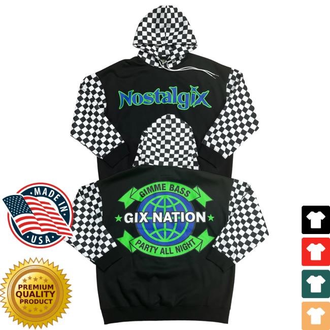 Nostalgix - Gix Nation Long Sleeve Hoodie KT8 Merch Shop