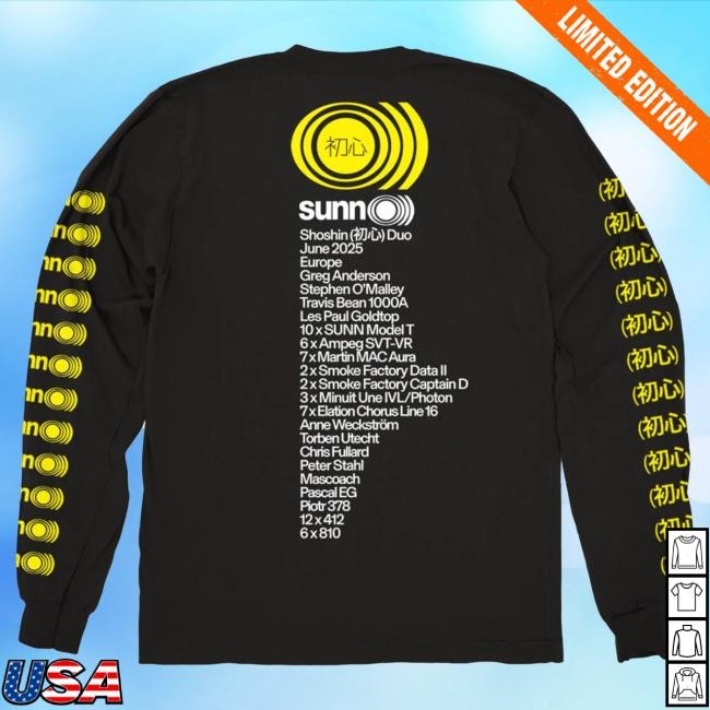 Aegles Summer Tour 2025 Sunn O))) Longsleeve Exclusive
