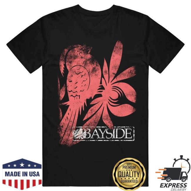 Official Bayside Band Merch Shudder Bird - Black Shirts