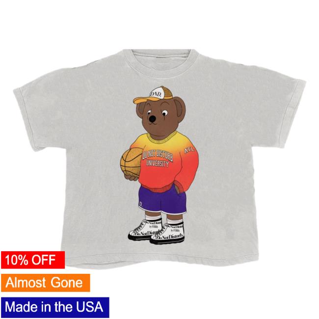 Official Do Not Disturb Clothing Store Shop Dnd By Ferris Berris The Bear Top Shirt Grey
