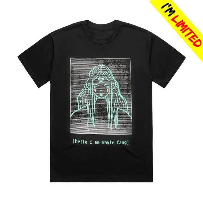 Official Fmuoasl Merch Whyte Fang Genesis Hello I Am Whyte Fang T Shirt Black