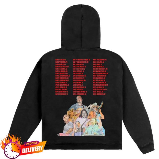Official Zach Bryan Merch Store Shop ZB Tour Washed Black Hood Zach Bryan Concert Merch ZachBryan