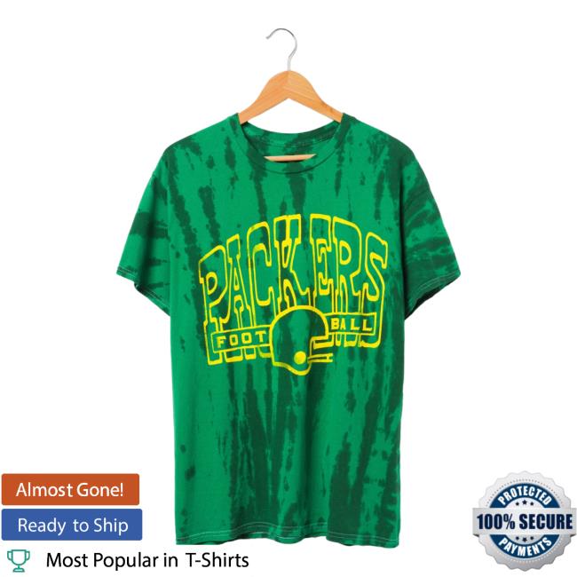 Official Junk Food Apparel Clothing Store Shop Tie-Dye Junkfoodclothing Packers Football Tie Dye Hot Shirt