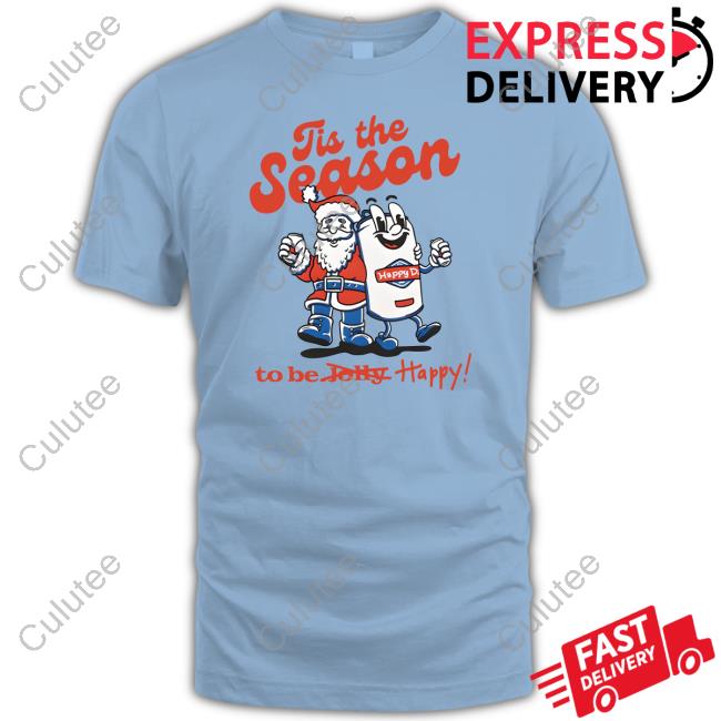 Happy Dad Merch Holiday Tis The Season White Shirt