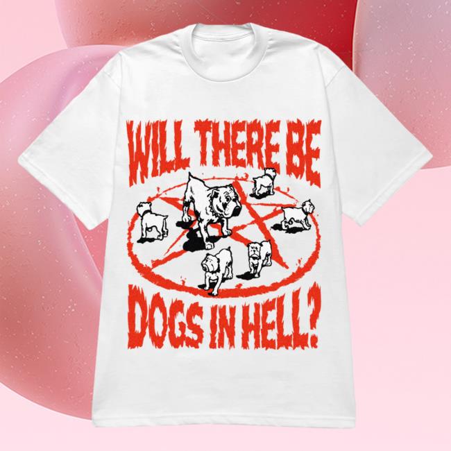 Official Misery Worldwide Dogs In Hell Graphic Print White T Shirt