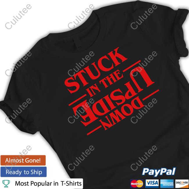 Official Stranger Things Stuck In The Upside Down Tee