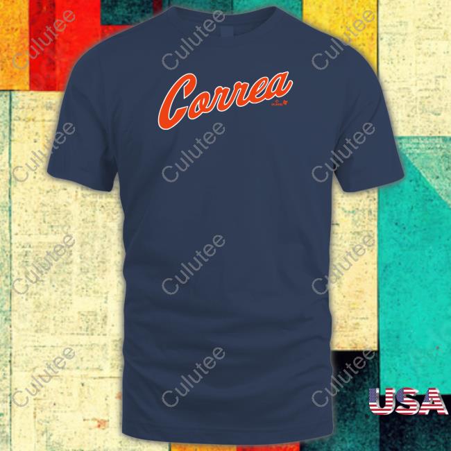 Carlos Correa New York Script T Shirts Breakingt Carlos Correa New York Script Tee Shirt