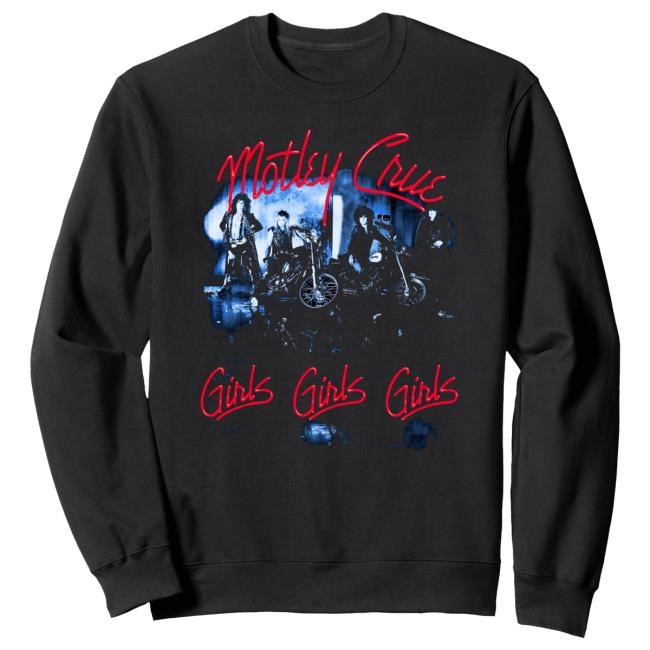 Mötley Crüe - Girls Girls Tracklist T Shirt Motley Crue Official
