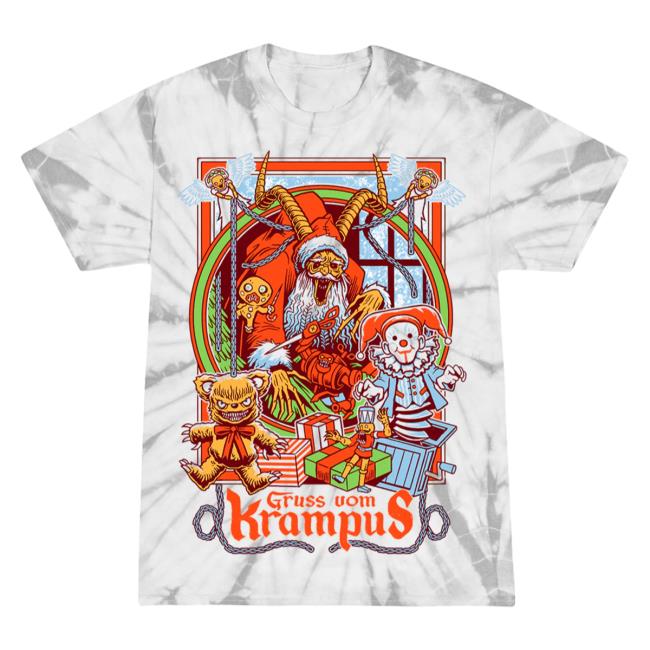 Official Cavity Colors Krampus Cheerful Creepout 3D Tie Dye Hoodie Cavitycolors