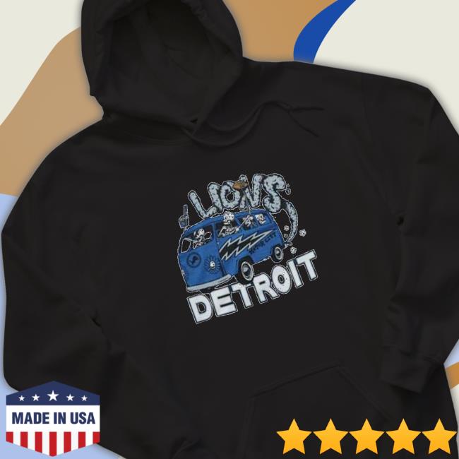 Official NFL x Grateful Dead x Detroit Lions Motor City Long Sleeve Tee