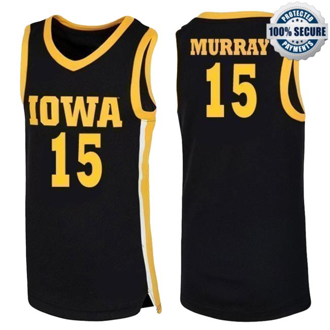 Official Iowa Hawkeyes Merch Store Iowa Hawkeyes Murray #15 Jersey Shirt 2024 Iowa Hawkeyes Apparel Clothing Shop