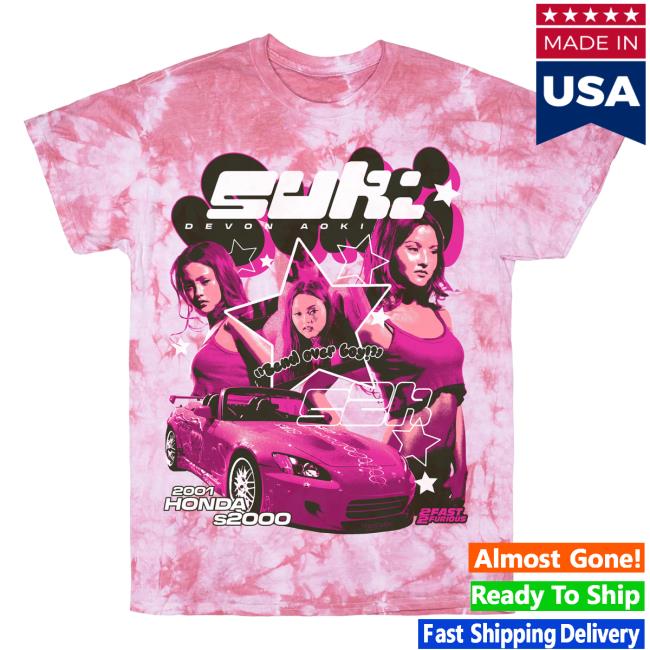Official Studiohouse Designs 2F2f Suki Tie Dye T-Shirt Pink Slips (Pink)