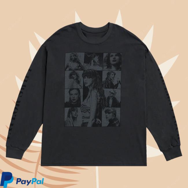 Officia Taylor Seift Swift Clothing Store Shop Taylor Swift The Eras Tour Black Long Sleeve Tee Taylorswift