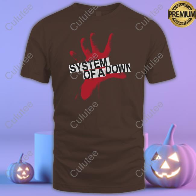 System Of A Down Self-Titled Red Hand Logo T Shirt