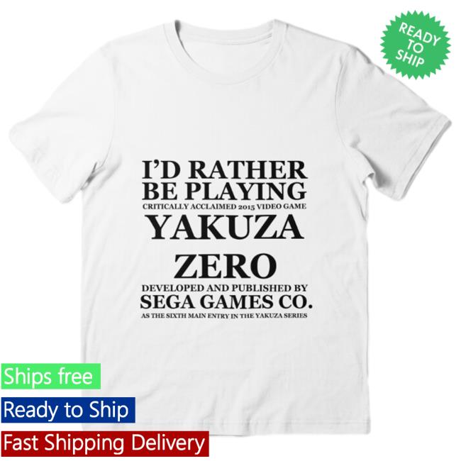 I'd Rather Be Playing Yakuza Zero Crewneck Sweatshirt