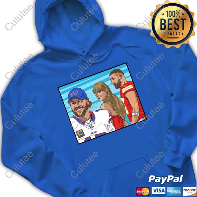 Official Distracted Girlfriend Taylor Swift Buffalo Bills And Kansas City Chiefs Travis Kelce Shirts