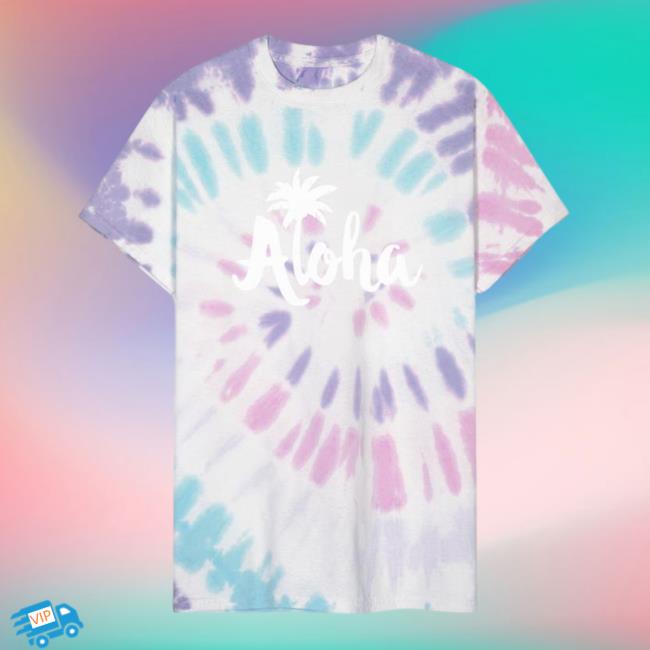 Vintage Aloha Beach Tie Dye Hot Shirt Hawaii Beach Tropical