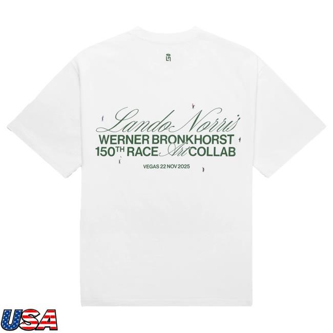 Official Lando Norris Merch Store Shop Lando Norris LN x WB EXHIBITION New Shirt