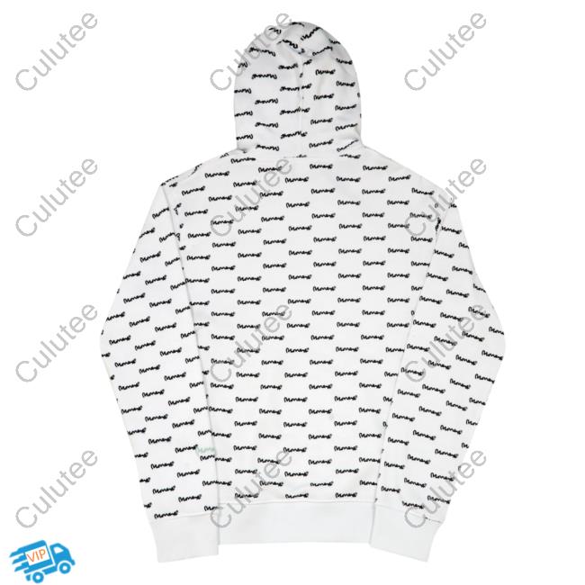 Official Money Clothing Micro Sig All Over Print Hoody 3D AOP White