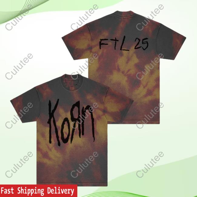 Korn Clothing Store Shop Follow The Leader Ftl 25 Dyed Shirt 2023 Kornwebstore Merch