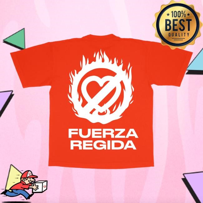 Heart Flame - Orange Short Sleeve Shirt – Fuerza Regida