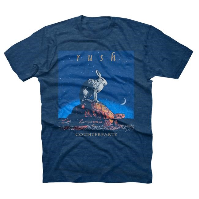 Official Rush Band Counterparts Tortoise Tshirt